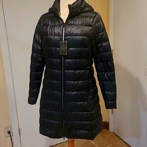 Lightweight black coat, size medium.